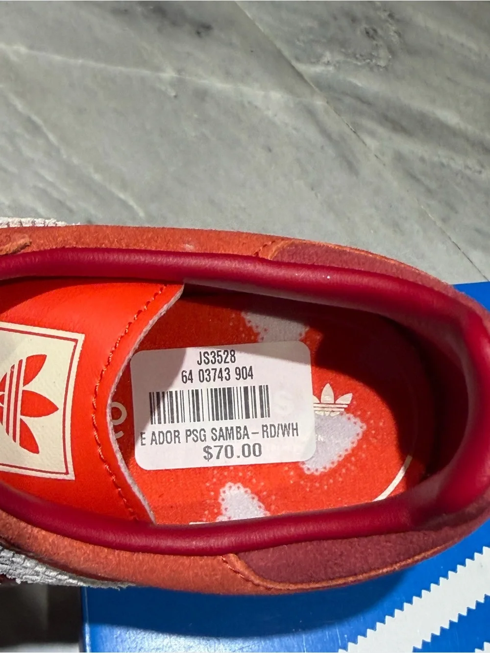 adidas Samba Sneakers in Red and Orange
